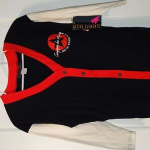 NWT Vintage Active Elements button up sweater